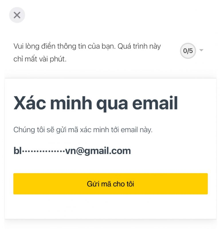 xác minh Exness