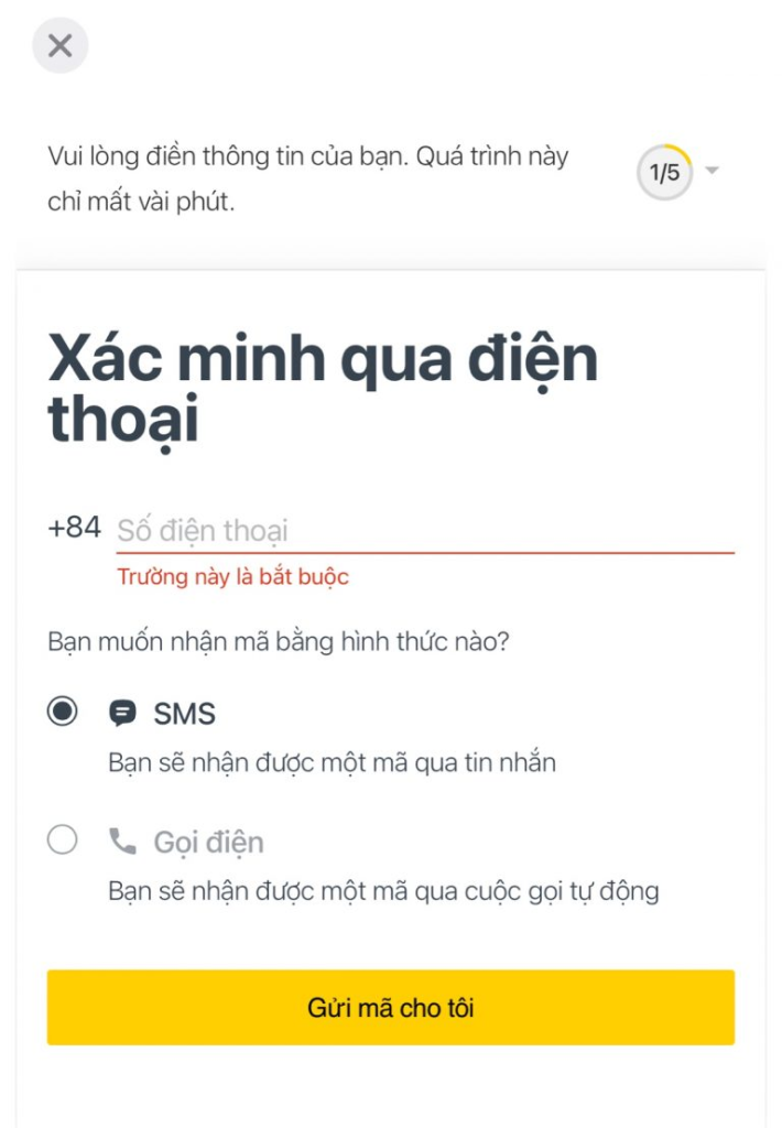 xác minh Exness